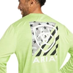 Ariat® Men's Charger Americana Green Heather Graphic T-Shirt 10040992 -ARIAT Cowboy Gear F22 MNS WEST 10040992 detail01