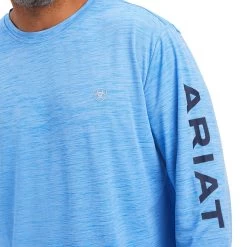 Ariat Men's Aegean Blue Charger Graphic T-Shirt 10041002 8 Ariat Men's Aegean Blue Charger Graphic T-Shirt 10041002 -ARIAT Cowboy Gear F22 MNS WEST 10041002 detail01