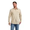 Ariat® Men's Jurlington Retro White Pepper Snap Shirt 10041409 -ARIAT Cowboy Gear F22 MNS WEST 10041409 front