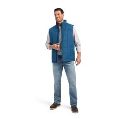 Ariat® Men's Crius Concealed Carry Majolica Blue Vest 10041521 -ARIAT Cowboy Gear F22 MNS WEST 10041521 full
