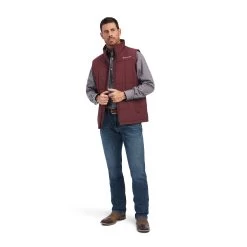 Ariat® Men's Crius Concealed Carry Red Mahogany Vest 10041522 -ARIAT Cowboy Gear F22 MNS WEST 10041522 full