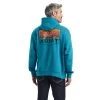 Ariat® Men's Desert Sun Ocean Depths Hooded Sweatshirt 10041726 -ARIAT Cowboy Gear F22 MNS WEST 10041726 back