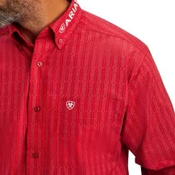 Ariat® Men's Classic Tango Red Team Maximus Button Down Shirt 10041781 -ARIAT Cowboy Gear F22 MNS WEST 10041781 detail01 c439d53d 84b5 4b67 973d e646e93b9ccf