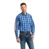 Ariat® Men's Pro Series Team Marcos Classic Blue Shirt 10041786 -ARIAT Cowboy Gear F22 MNS WEST 10041786 front