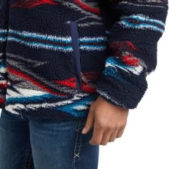 Ariat® Men's Chimayo New Mexico Navy Fleece Jacket 10042186 -ARIAT Cowboy Gear F22 MNS WEST 10042186 detail02