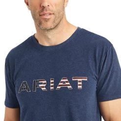 Ariat® Men's Chimayo Navy Heather Graphic T-Shirt 10042193 9 Ariat® Men's Chimayo Navy Heather Graphic T-Shirt 10042193 -ARIAT Cowboy Gear F22 MNS WEST 10042193 detail01