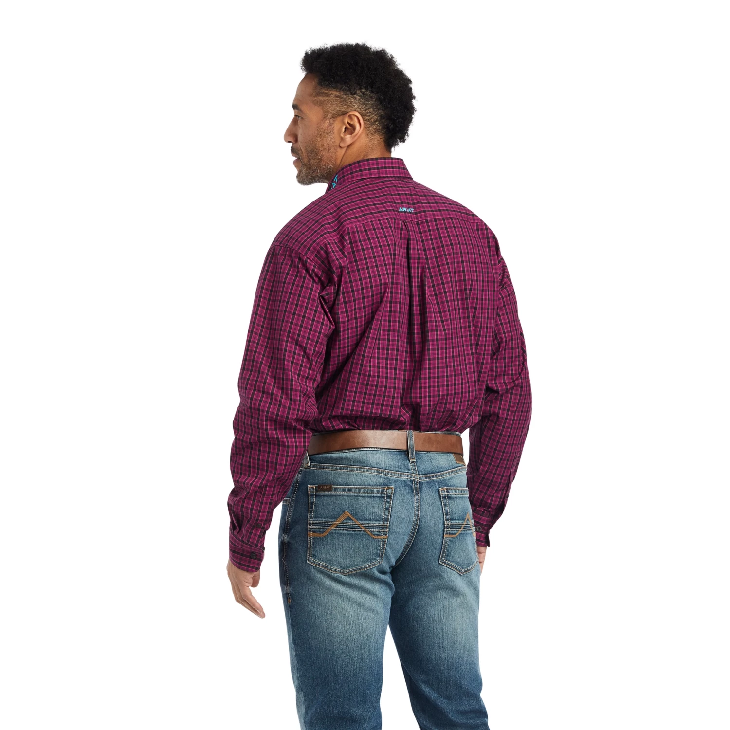 Ariat® Men's Pro Team Copper Beet Red Button Down Shirt 10042355 4 Ariat® Men's Pro Team Copper Beet Red Button Down Shirt 10042355 - Image 2