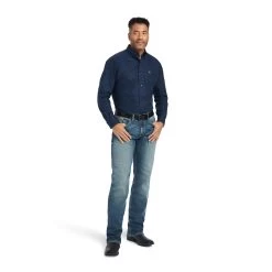 Ariat® Men's Giles Estate Blue Classic Button Down Shirt 10042369 8 Ariat® Men's Giles Estate Blue Classic Button Down Shirt 10042369 -ARIAT Cowboy Gear F22 MNS WEST 10042369 full