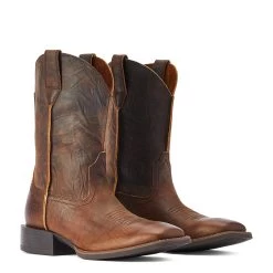 Ariat Men's Sport Rambler Bartop Brown Square Toe Boots 10042586 -ARIAT Cowboy Gear F22 MNS WEST 10042586 pair