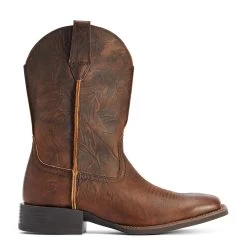 Ariat Men's Sport Rambler Bartop Brown Square Toe Boots 10042586 -ARIAT Cowboy Gear F22 MNS WEST 10042586 side231654