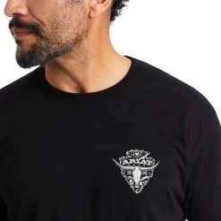 Ariat® Men's Black Arrowhead 2.0 Graphic T-Shirt 10042635 8 Ariat® Men's Black Arrowhead 2.0 Graphic T-Shirt 10042635 -ARIAT Cowboy Gear F22 MNS WEST 10042635 detail01