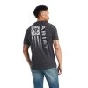 Ariat® Men's Heather Charcoal Minimalist Graphic T-Shirt 10042639 -ARIAT Cowboy Gear F22 MNS WEST 10042639 back