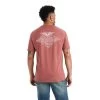 Ariat® Men's Work Eagle Short Sleeve Red Clay T-Shirt 10042644 -ARIAT Cowboy Gear F22 MNS WEST 10042644 back top 1