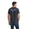 Ariat® Men's Wingspan Charcoal Heather T-Shirt 10042659 -ARIAT Cowboy Gear F22 MNS WEST 10042659 back b65ac855 94e2 40ee b005 ffcbbbe30466