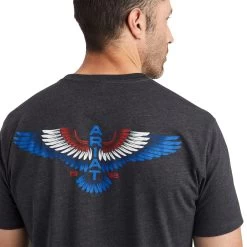 Ariat® Men's Wingspan Charcoal Heather T-Shirt 10042659 8 Ariat® Men's Wingspan Charcoal Heather T-Shirt 10042659 -ARIAT Cowboy Gear F22 MNS WEST 10042659 detail01 bcec1cdf 1442 4702 a541 714833d76b39