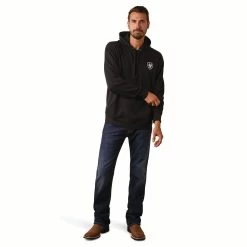 Ariat® Men's Shield Logo Mexico Black Hoodie 10042745 9 Ariat® Men's Shield Logo Mexico Black Hoodie 10042745 -ARIAT Cowboy Gear F22 MNS WEST 10042745 full