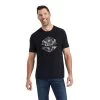 Ariat® Men's Camo Badge Black Graphic T-shirt 10042768 -ARIAT Cowboy Gear F22 MNS WEST 10042768 front