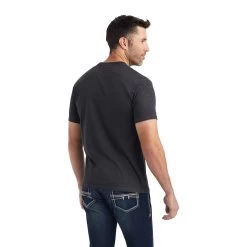 Ariat® Men's RopeCharcoal Heather T-Shirt 10042771 -ARIAT Cowboy Gear F22 MNS WEST 10042771 back