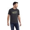 Ariat® Men's RopeCharcoal Heather T-Shirt 10042771 1 Ariat® Men's RopeCharcoal Heather T-Shirt 10042771 -ARIAT Cowboy Gear F22 MNS WEST 10042771 front