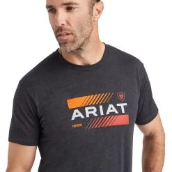 Ariat® Men's Charcoal Grey Octane Stack T-Shirt 10042780 -ARIAT Cowboy Gear F22 MNS WEST 10042780 detail01