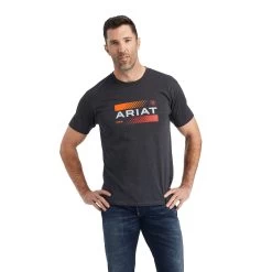 Ariat® Men's Charcoal Grey Octane Stack T-Shirt 10042780
