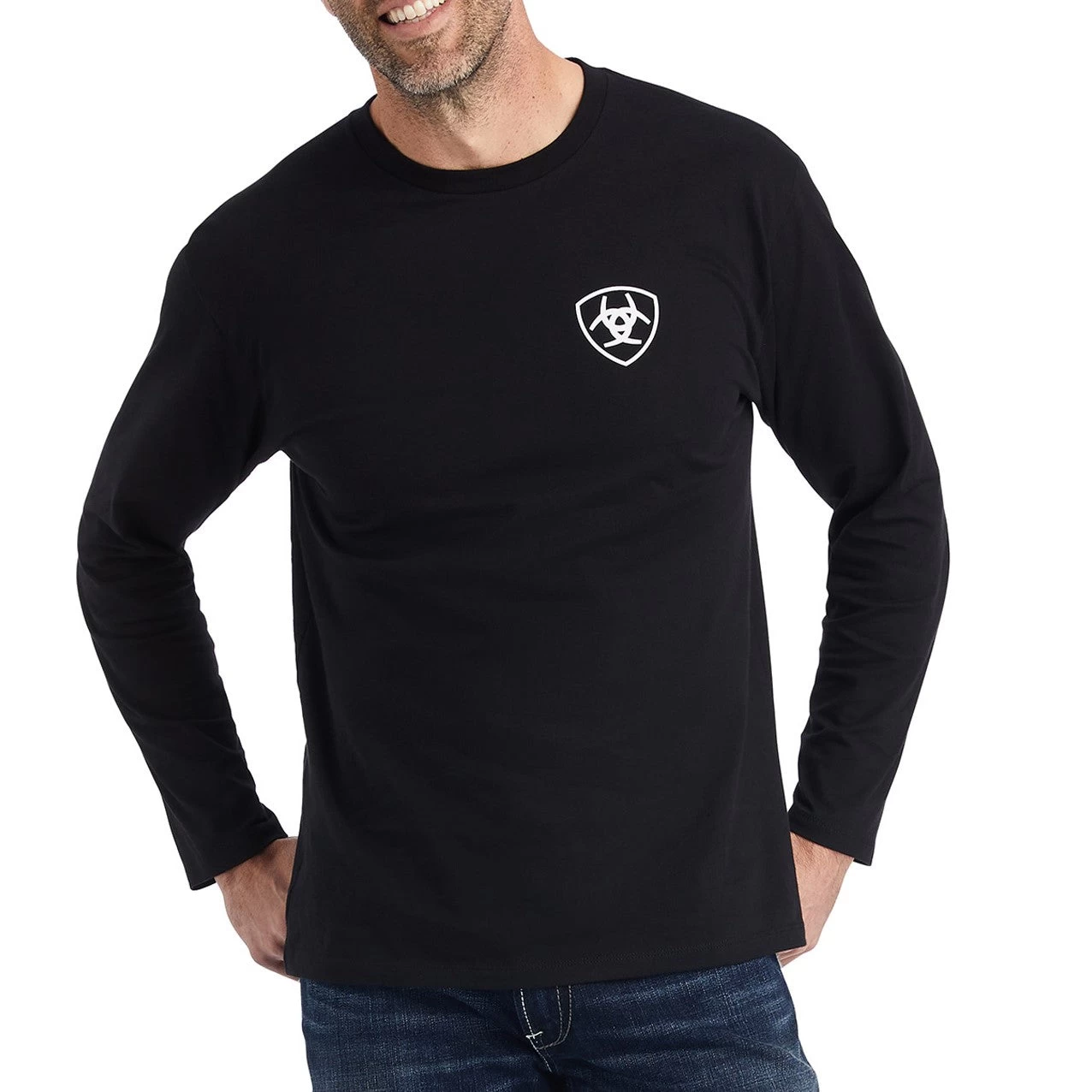 Ariat® Men's Type Crest Black T-shirt 10042782 4 Ariat® Men's Type Crest Black T-shirt 10042782 - Image 2