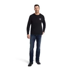 Ariat® Men's Type Crest Black T-shirt 10042782 8 Ariat® Men's Type Crest Black T-shirt 10042782 -ARIAT Cowboy Gear F22 MNS WEST 10042782 full