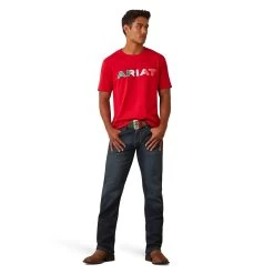 Ariat® Men's Viva Mexico Independent SMU Red T-Shirt 10043068 -ARIAT Cowboy Gear F22 MNS WEST 10043068 full