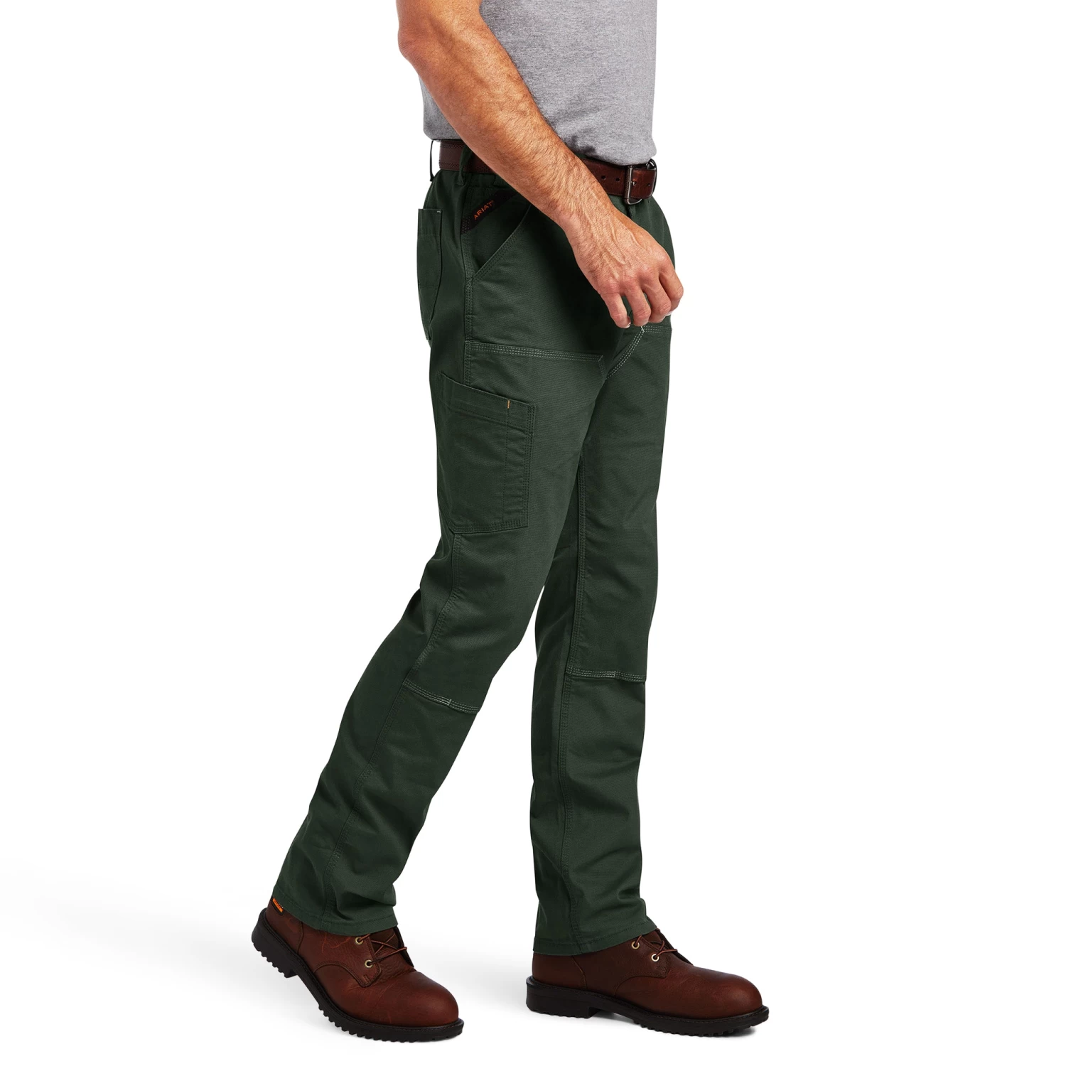 Ariat® Men's Rebar M4 DuraStretch™ Dark Sage Straight Leg Pants 10041082 5 Ariat® Men's Rebar M4 DuraStretch™ Dark Sage Straight Leg Pants 10041082 - Image 3