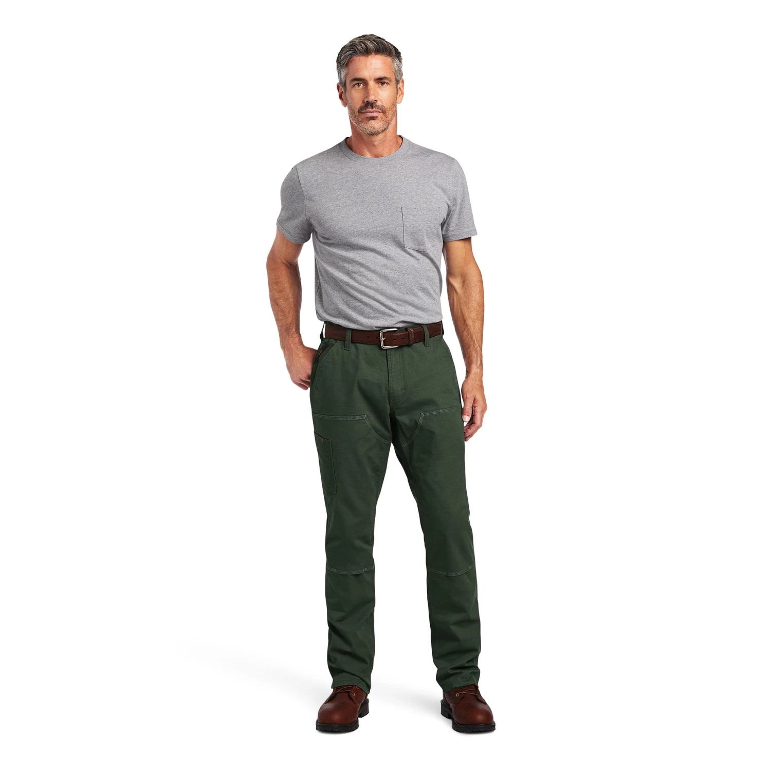 Ariat® Men's Rebar M4 DuraStretch™ Dark Sage Straight Leg Pants 10041082 8 Ariat® Men's Rebar M4 DuraStretch™ Dark Sage Straight Leg Pants 10041082 - Image 6