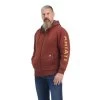 Ariat® Men's Rebar All Weather Cherry Mahogany Zip Hoodie 10041626 -ARIAT Cowboy Gear F22 MNS WORK 10041626 front