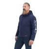Ariat® Men's Rebar Stretch Canvas Navy Logo Softshell Jacket 10041629 2 Ariat® Men's Rebar Stretch Canvas Navy Logo Softshell Jacket 10041629 -ARIAT Cowboy Gear F22 MNS WORK 10041629 front