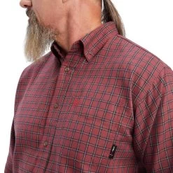 Ariat® Men's FR Payne Long Sleeve Cherry Mahogany Work Shirt 10041683 8 Ariat® Men's FR Payne Long Sleeve Cherry Mahogany Work Shirt 10041683 -ARIAT Cowboy Gear F22 MNS WORK 10041683 detail01