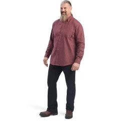 Ariat® Men's FR Payne Long Sleeve Cherry Mahogany Work Shirt 10041683 9 Ariat® Men's FR Payne Long Sleeve Cherry Mahogany Work Shirt 10041683 -ARIAT Cowboy Gear F22 MNS WORK 10041683 full