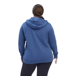 Ariat® Ladies Rebar Skill Set 1/2 Zip Navy Pullover Hoodie 10041597 -ARIAT Cowboy Gear F22 WMS WORK 10041597 back plus