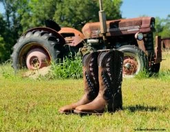 Ariat® Men's Quickdraw VentTEK® Brown Patriotic Flag Boots 10027165 -ARIAT Cowboy Gear IMG 2525