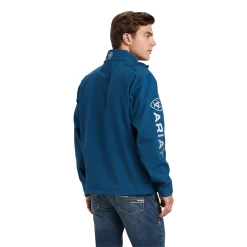 Ariat® Men's Logo 2.0 Majolica Blue Softshell Jacket 10041611 -ARIAT Cowboy Gear My project 1 12