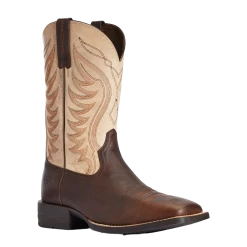 Ariat Men's AMOS Barley Brown & Tan Western Boots 10034045