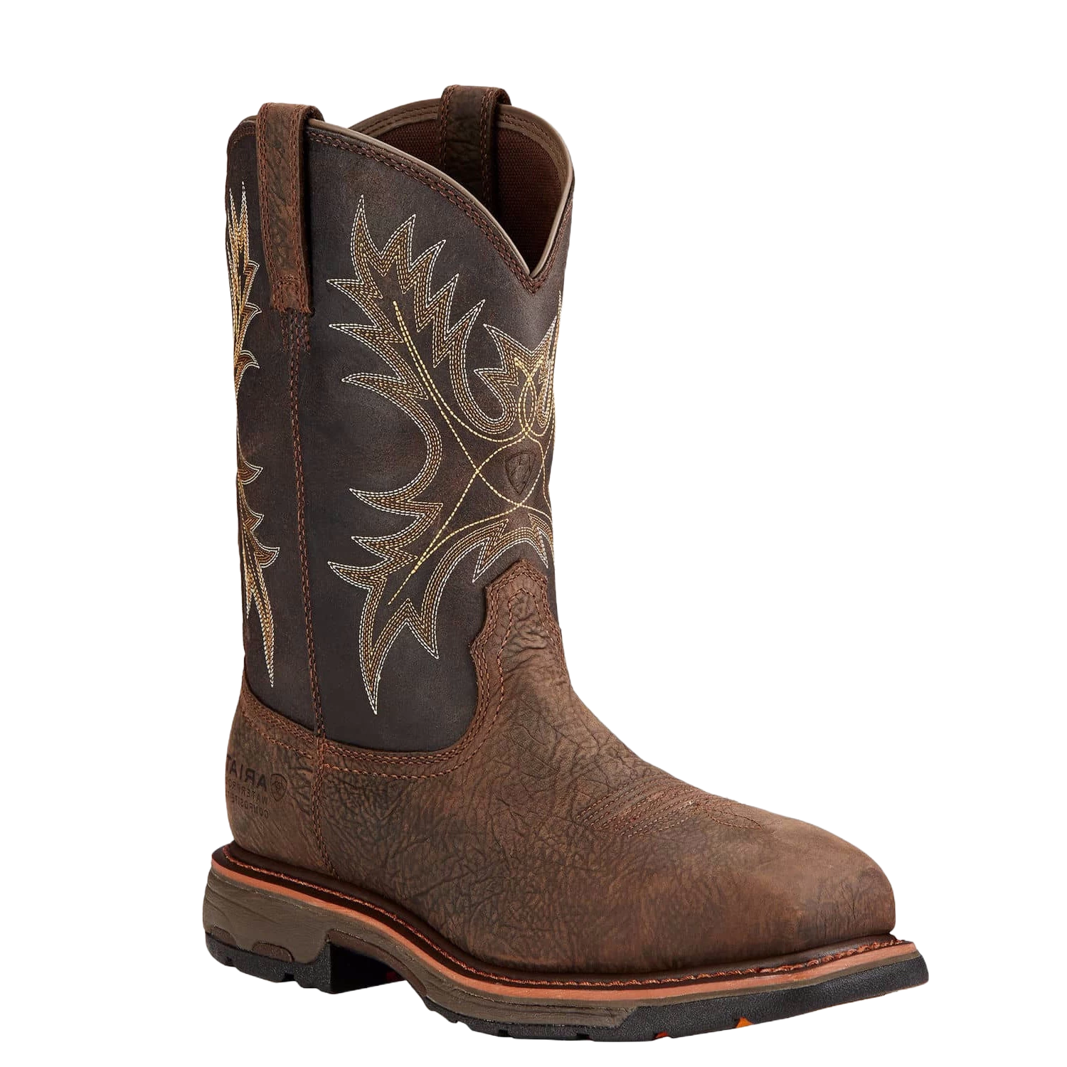 Ariat Men's Workhog H2O Wide Square Comp Toe Bruin Work Boots 10017420 3 Ariat Men's Workhog H2O Wide Square Comp Toe Bruin Work Boots 10017420