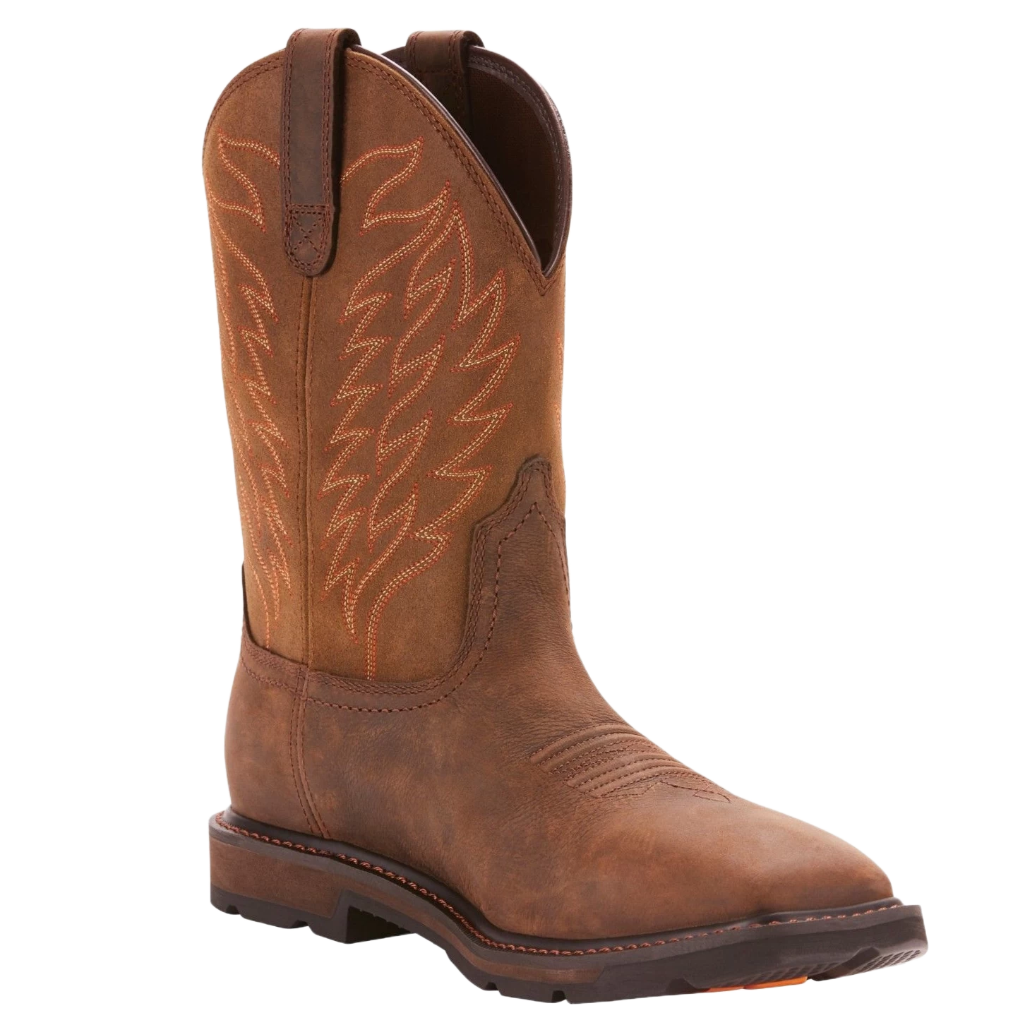 Ariat® Men's Groundbreaker H20 Square Toe Brown Work Boots 10024984 3 Ariat® Men's Groundbreaker H20 Square Toe Brown Work Boots 10024984