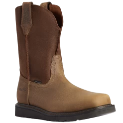 Ariat Men's Rambler Work Edge Earth Brown Square Steel Toe Boots 10035882