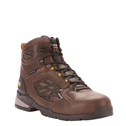 Ariat Men's Rebar Flex 6" H2O Dark Brown Composite Toe Work Boots 10025006