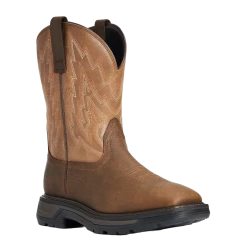 Ariat® Men's Rye Brown Big Rig Soft Toe Western Work Boot 10033963