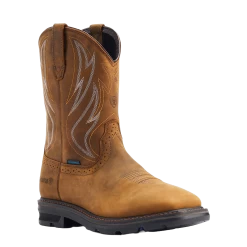 Ariat Men's Sierra Shock Shield® Brown Wide Square Toe Boots 10044545