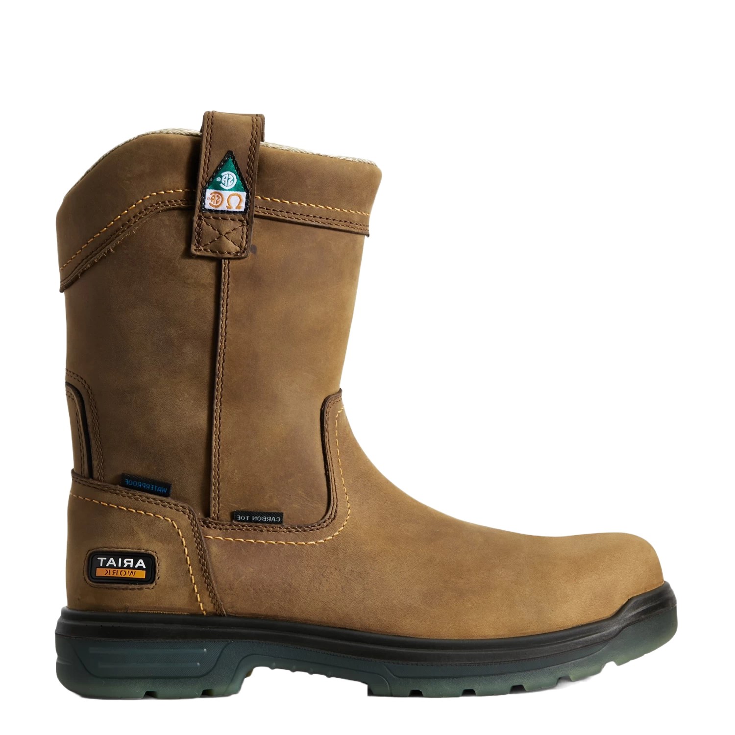 Ariat Men's Turbo Pull On Aged Bark Brown Work Boot 10029138 4 Ariat Men's Turbo Pull On Aged Bark Brown Work Boot 10029138 - Image 2