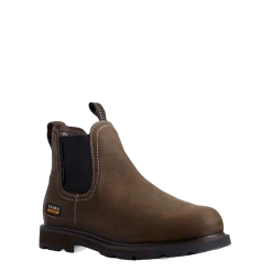 Ariat® Men's Groundbreaker Chelsea H20 CSA Dark Brown Work Boots 10032457