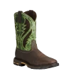 Ariat® Men's WorkHog Wide Square Toe Brown & Green Work Boots 10020083 -ARIAT Cowboy Gear Myproject 2023 04 24T134127.126