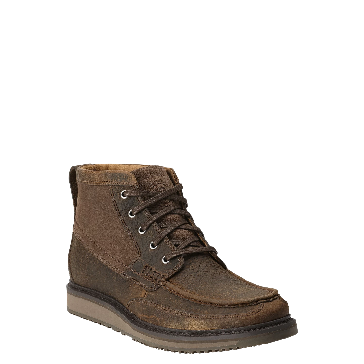 Ariat Men's Lookout Earth Brown Leather & Suede Lace-Up Boots 10014153 3 Ariat Men's Lookout Earth Brown Leather & Suede Lace-Up Boots 10014153