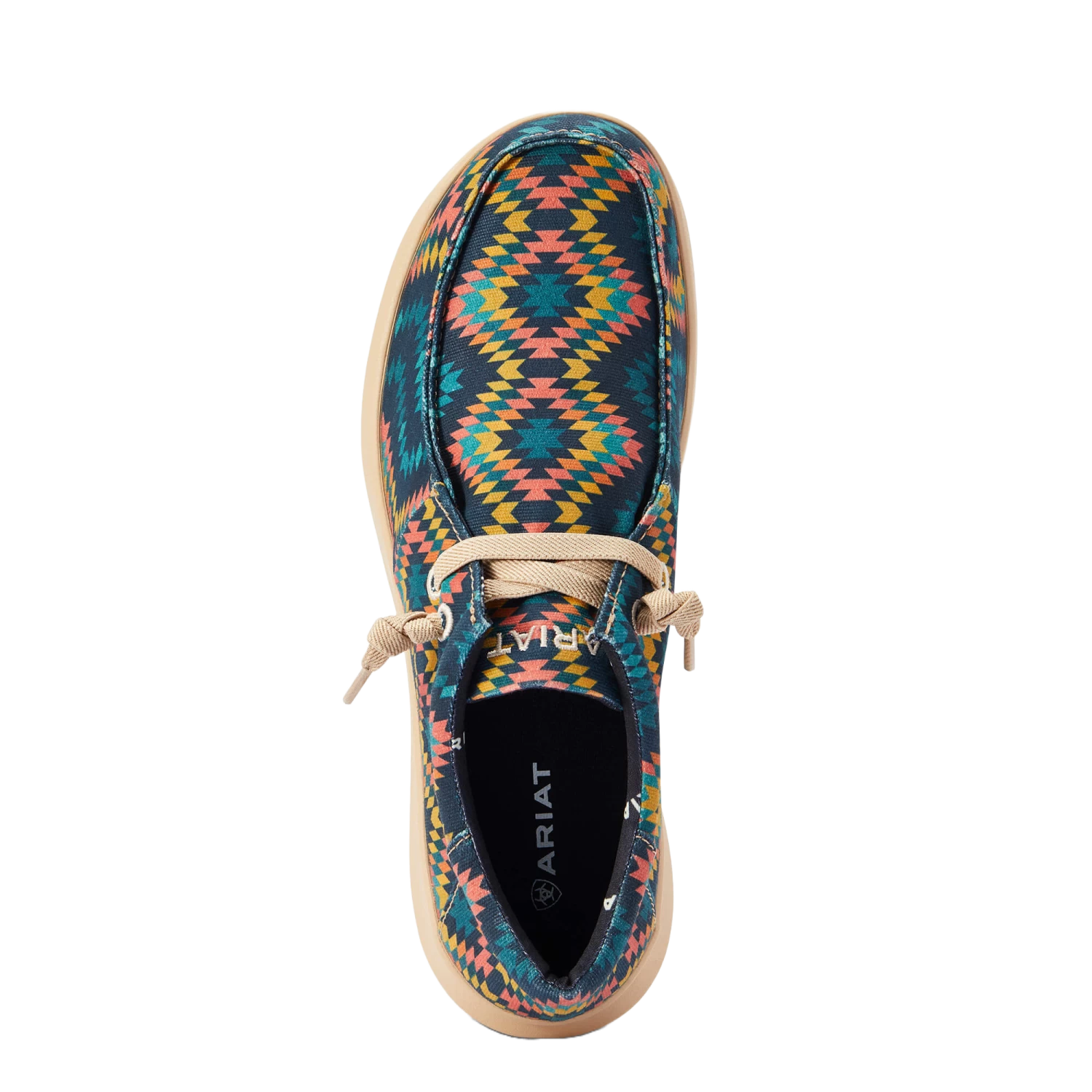 Ariat® Men's Hilo Stretch Lace Blue Aztec Slip On Shoes 10042502 4 Ariat® Men's Hilo Stretch Lace Blue Aztec Slip On Shoes 10042502 - Image 2