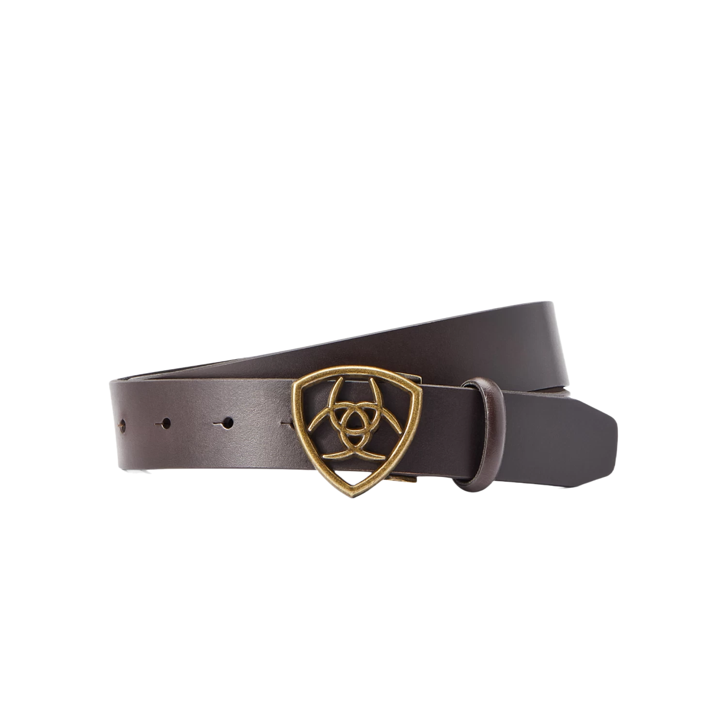 Ariat® 'The Shield' Buckle Cocoa Belt 10043948 3 Ariat® 'The Shield' Buckle Cocoa Belt 10043948